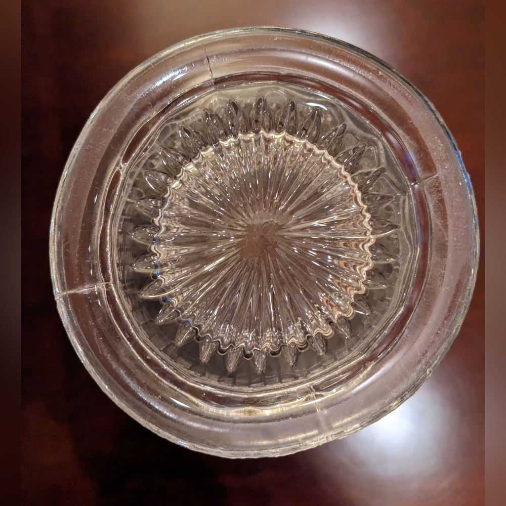 A vintage, antique, early glass straw container, without a lid - Picture 5 of 8